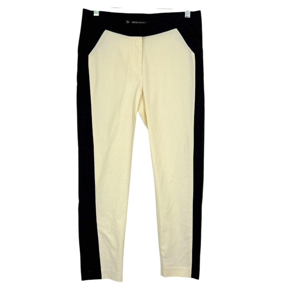 W118 by Walter Baker Sebastian Pants Women’s Size 6 Ivory‎ Black
